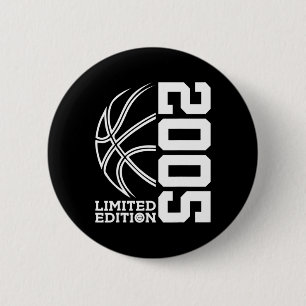 18th Birthday Basketball Limited Edition 2005  6 Cm Round Badge