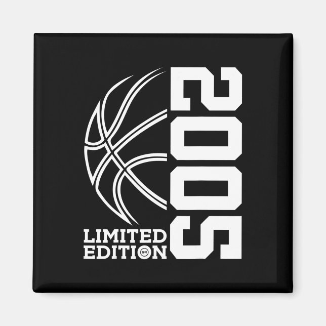 18th Birthday Basketball Limited Edition 2005  Magnet (Front)