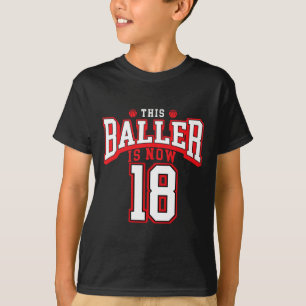 18th Birthday Basketball Lover 18 Years Old Bday T-Shirt