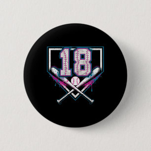18th Birthday Bysebyll Home Ice Cream Sprinkle 6 Cm Round Badge