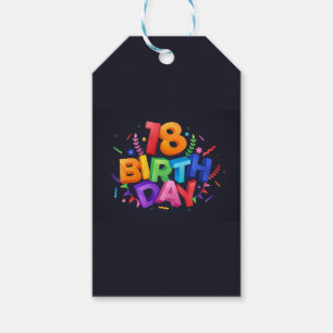 18th Birthday Celebration Gift Tags