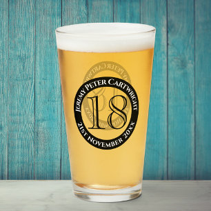 18th Birthday Celebration Glass