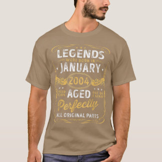 18th Birthday Decoration Legends Were Born In Janu T-Shirt
