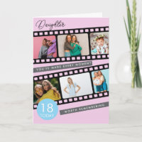 18th Birthday Film Strip Photo Keepsake Daughter
