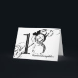 18th birthday for granddaughter, butterfly. card<br><div class="desc">A white background featuring a black butterfly and black text,  on this 18th birthday greeting for a granddaughter. My Funny Mind Greetings.</div>