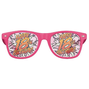 18TH BIRTHDAY Fun Retro Comic Book Pop Art Sunglasses