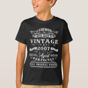 18th Birthday Gift For Vintage Legend Born 2007 18 T-Shirt