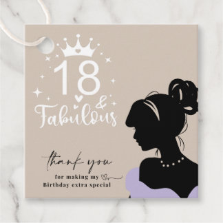 18th Birthday Gift tag