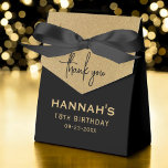 18th Birthday Gold Foil Name Script Thank You Favour Box<br><div class="desc">Express your gratitude in style with the Chic Birthday Gold Foil Monogram Script Thank You Favour Boxes. Featuring an elegant monogram script in shimmering gold foil, these sophisticated favour boxes add a luxurious touch to any birthday celebration. Perfect for holding small treats, candies, or keepsakes, they make a memorable token...</div>