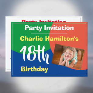 18th Birthday Invitation with Photo