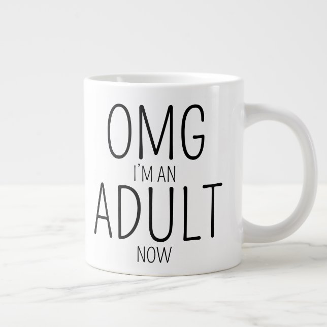 18th Birthday Large Coffee Mug (Right)