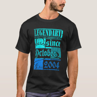 18th Birthday Legendary Since October 2004 Vintage T-Shirt