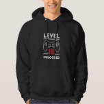 18th Birthday Level Eighteen Unlocked Gamer Hoodie<br><div class="desc">18th Birthday Level Eighteen Unlocked Gamer</div>