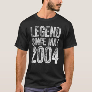 18th Birthday May Born Shirt 18 Years Legend Since