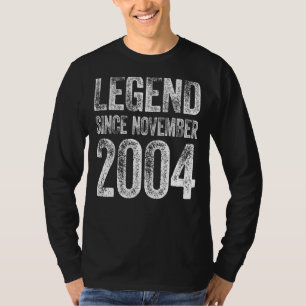 18th Birthday November Born 18 Years Legend Since T-Shirt