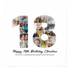 18th Birthday Number 18 Photo Collage Picture