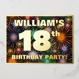 18th Birthday Party — Fun, Colourful Fireworks Loo