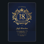 18th Birthday Party Invitation<br><div class="desc">An eighteenth birthday party invitation for a special celebration. (Logo vector created by freepik - www.freepik.com). The card is easy to customise with your wording, font, font colour and paper shape options. Not exactly what you're looking for? All our products can be custom designed to meet your needs at no...</div>