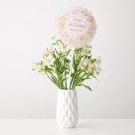 18th Birthday Party Luxe Gold Rose Floral Pink Balloon<br><div class="desc">Elegant rose gold floral 18th birthday balloon features pretty script calligraphy surrounded by a luxe gold rose wreath. The roses look beautiful with the soft blush pink background. You can actually change the background colour to any colour. All of the text can be edited. This item is part of the...</div>