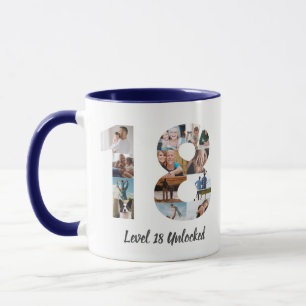 18th Birthday Photo Collage  Mug