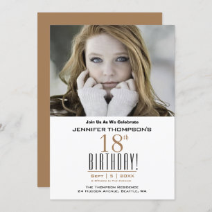 18th Birthday - Photo Party Invitation