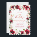 18th Birthday Red Rose Pink Peony Floral Invitation<br><div class="desc">Red roses and blush pink peonies are nestled in dark green leaves on this beautiful and unique birthday invitation. Classic script calligraphy lets your guests know it's a milestone birthday and who the birthday celebrant is. This item is part of the Red Rose Pink Peony collection. It contains the templates...</div>