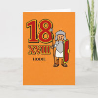 18th Birthday – Roman Numeral XVIII Ancient Rome