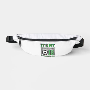 18th Birthday Soccer Vintage Bum Bags