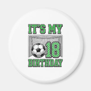 18th Birthday Soccer Vintage Magnet