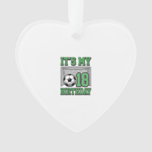 18th Birthday Soccer Vintage Ornament