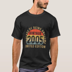 18Th Birthday Son Boy 2005 Funny Bday 18 Year Old T-Shirt