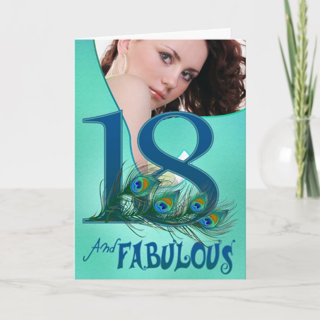 18th Birthday template Cards (Front)