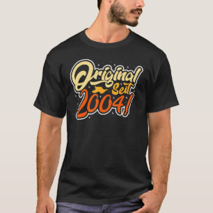 18th Birthday Vintage 18 Years Original Since 2004 T-Shirt