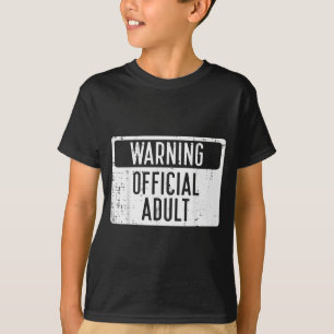 18th Birthday Warning Adult 18 Years Old Women Men T-Shirt