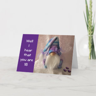 **18th BIRTHDAY** WELCOME TO ADULTHOOD Card