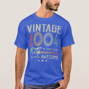 18th Birthday Womens Mens Vintage Awesome 2004 Gui T-Shirt