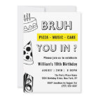 18th Bruh, You in Birthday Teen Boy Funny