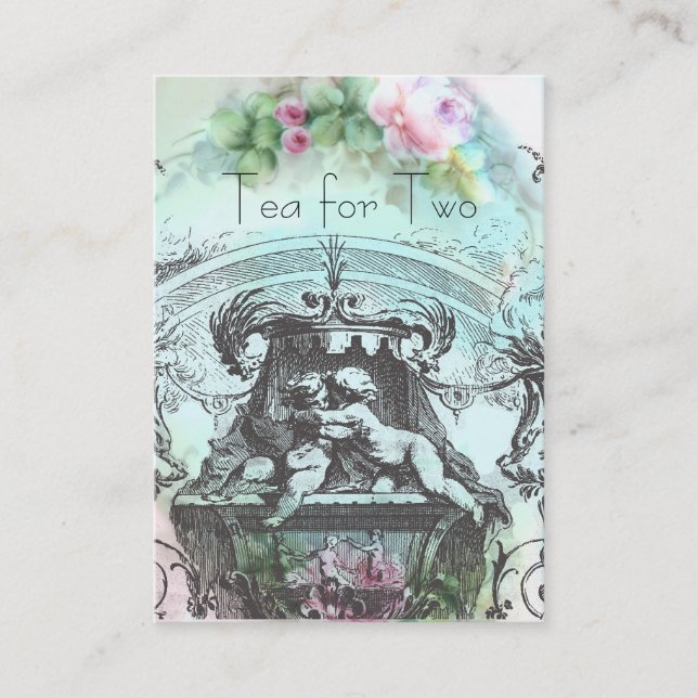 18th Century Cherub Rococo Business Card (Front)