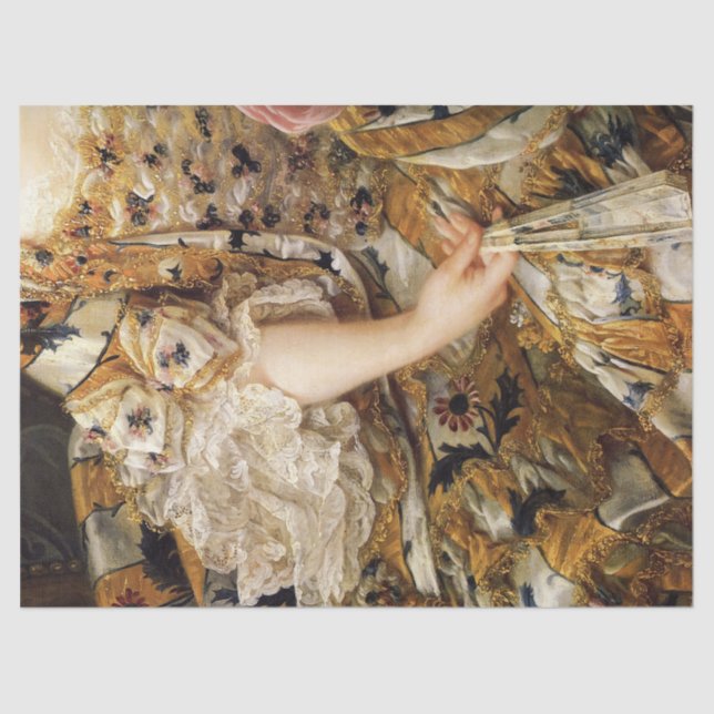 18th Century Fashion Dress Tissue Paper (Front)