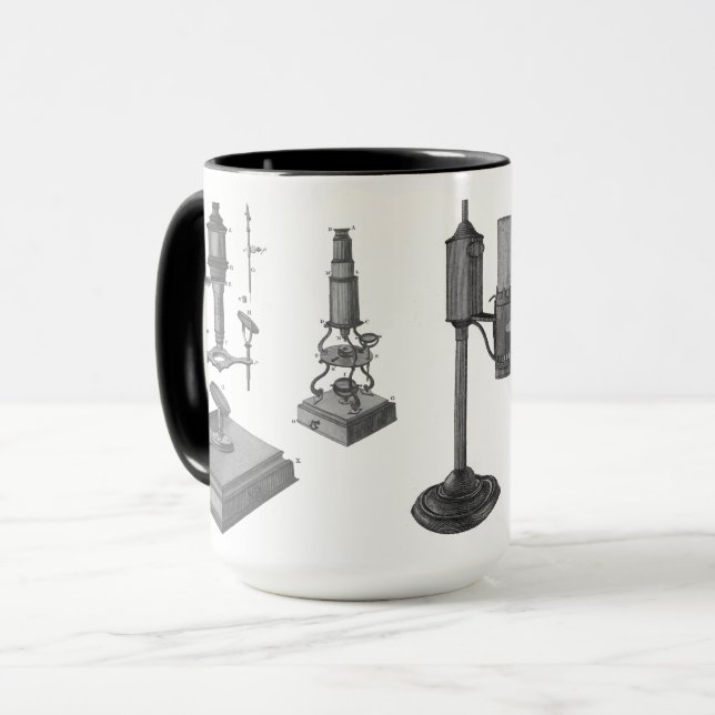 18th Century Microscope Antique Science INSTRUMENT Mug (Front Left)