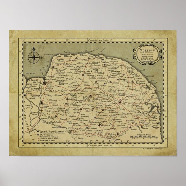 18th Century Norfolk Poster (Front)