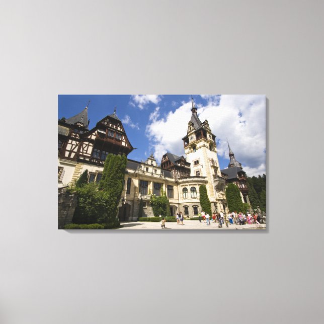 18th Century Peles Castle, Sinaia, Romania, 2 Canvas Print (Front)