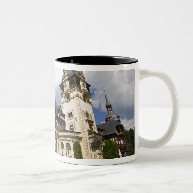 18th Century Peles Castle, Sinaia, Romania, 2 Two-Tone Coffee Mug (Right)
