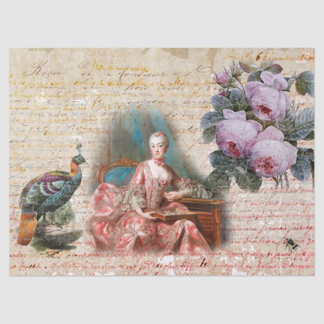 18th Century Royal Ephemera Tissue Paper (Front)