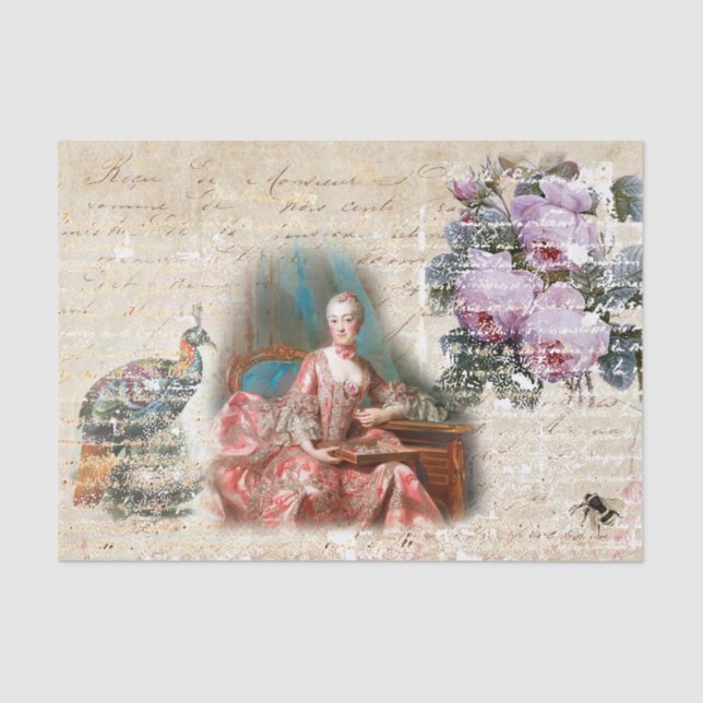 18th Century Royal Ephemera Tissue Paper (Front)