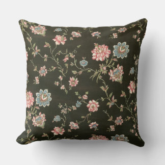 18th Century Textile Floral Cushion