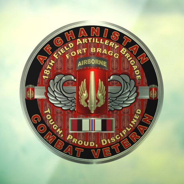 18th Field Artillery Brigade Afghanistan Veteran (Sheet 3)