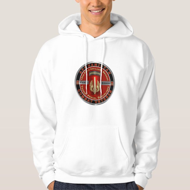 18th Field Artillery Brigade  Afghanistan Veteran Hoodie (Front)
