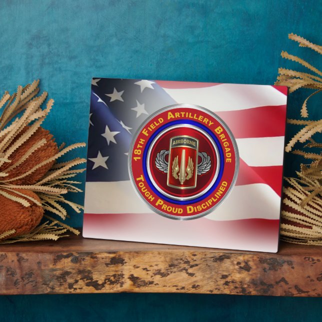 18th Field Artillery Brigade Airborne  Plaque (Side)