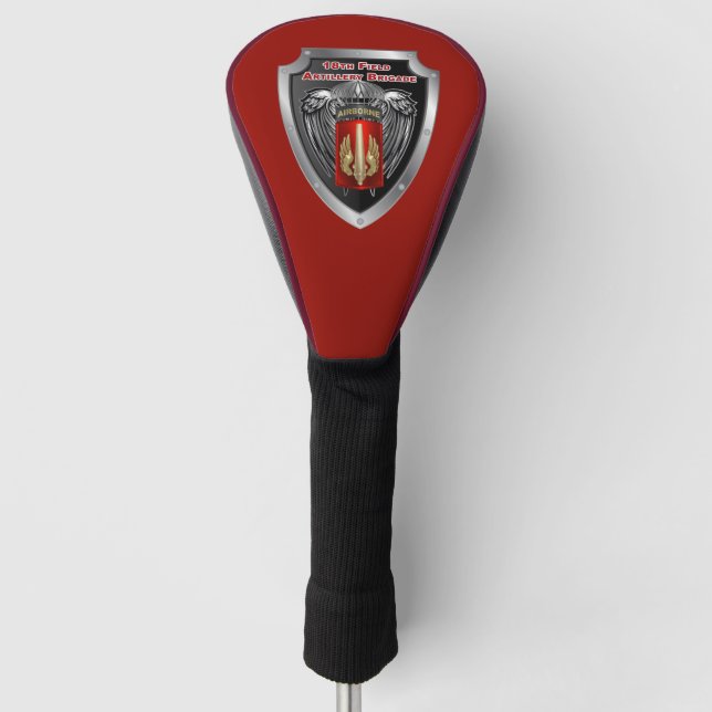 18th Field Artillery Brigade (Airborne) Shield Golf Head Cover (Front)